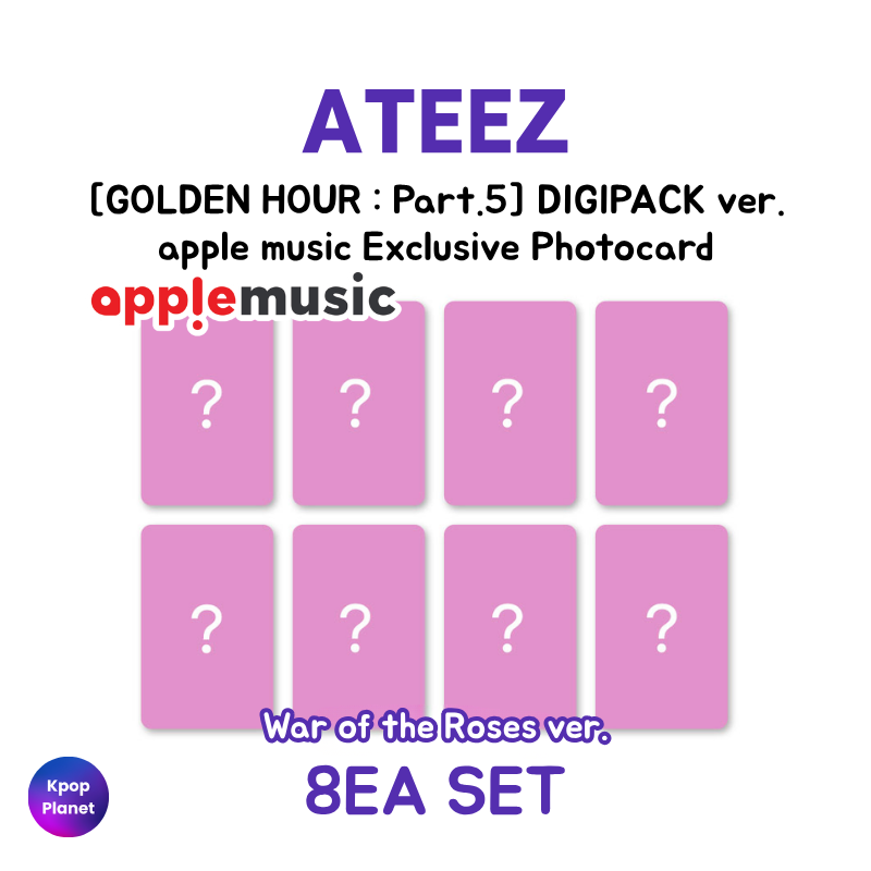 ATEEZ apple music Exclusive Photocard [ GOLDEN HOUR : part.5