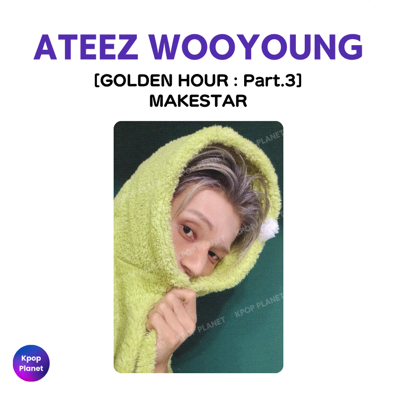 ATEEZ ウヨン トレカ makestar golden hour part3 ATEEZ WOOYOUNG Photocard [ GOLDEN HOUR : Part.3 ] MAKESTAR – Kpop