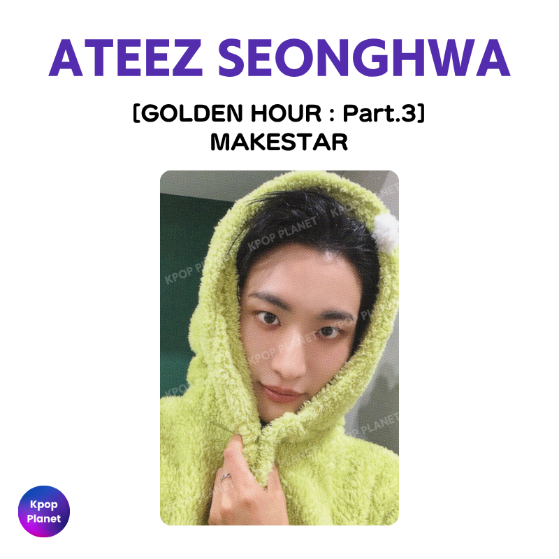 ATEEZ SEONGHWA Photocard [ GOLDEN HOUR : Part.3 ] MAKESTAR – Kpop