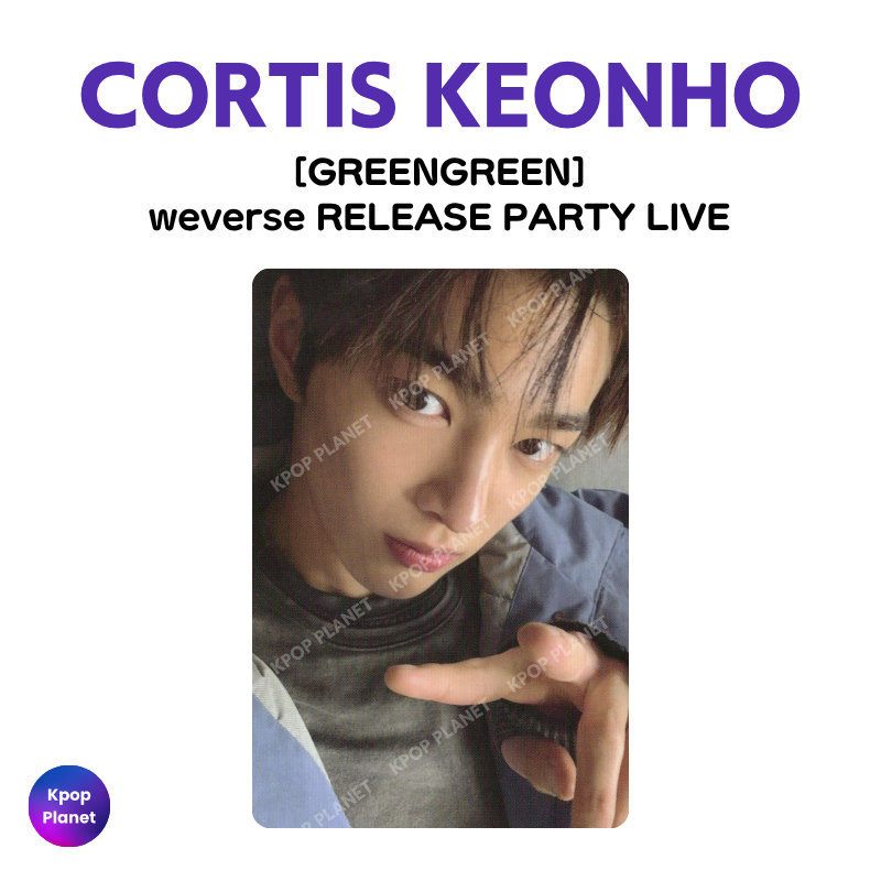 CORTIS KEONHO Photocard [GREENGREEN] weverse RELEASE PARTY LIVE