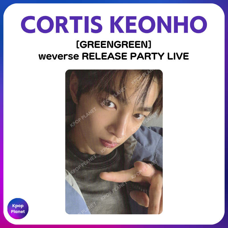 CORTIS KEONHO Photocard [GREENGREEN] weverse RELEASE PARTY LIVE