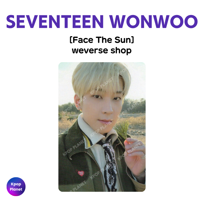 SEVENTEEN WONWOO Photocard [ Face The Sun ] weverse shop – Kpop