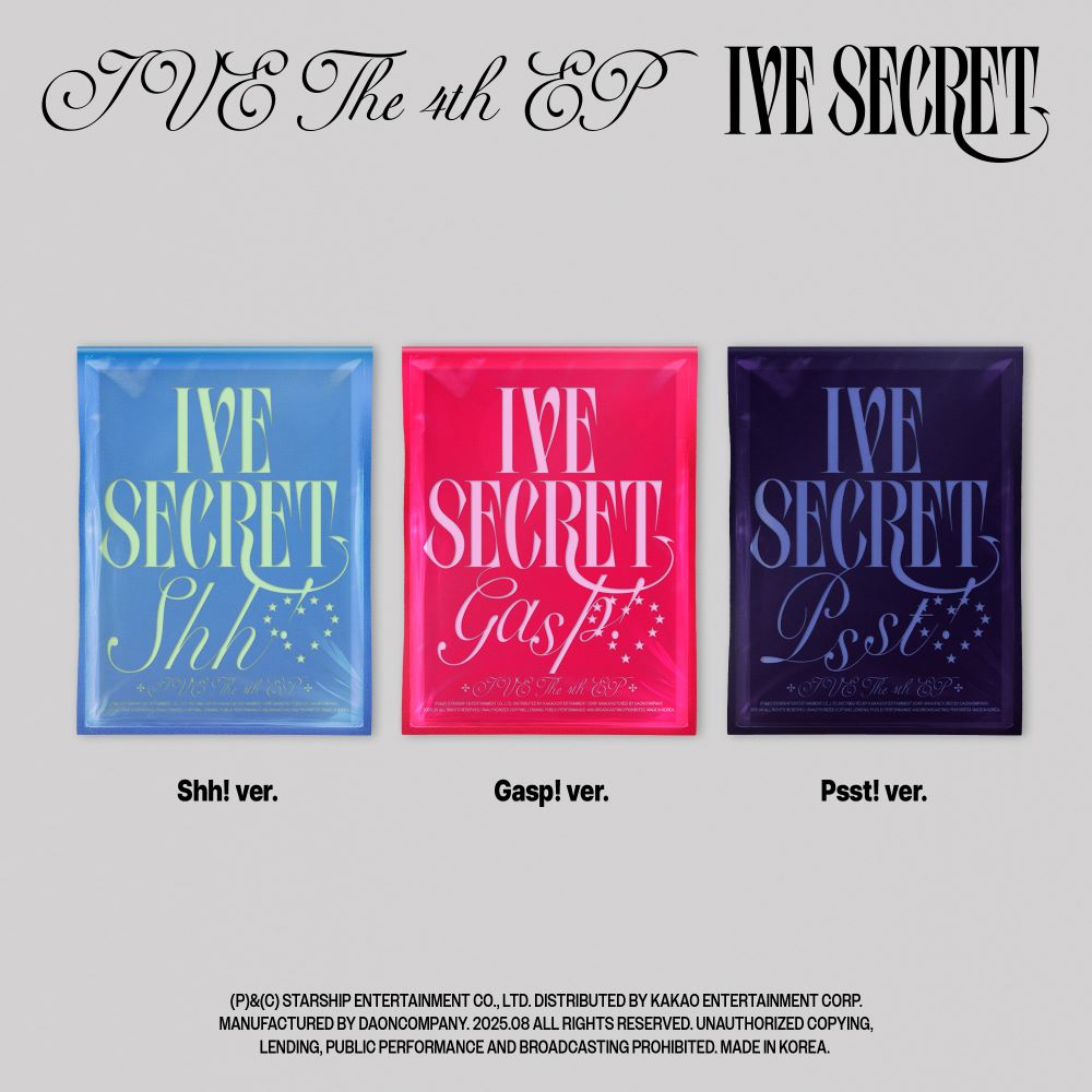 アイドル IVE SECRET IVE THE 4th EP<IVE SECRET>本日リリース！タイトル曲「XOXZ」の
