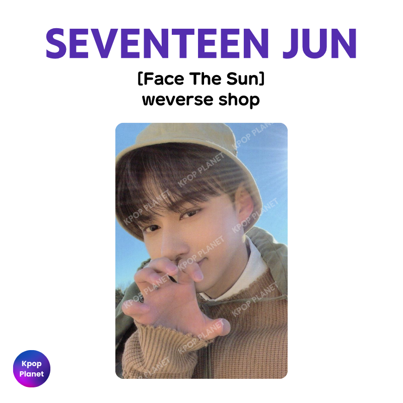 SEVENTEEN JUN Photocard [ Face The Sun ] weverse shop – Kpop