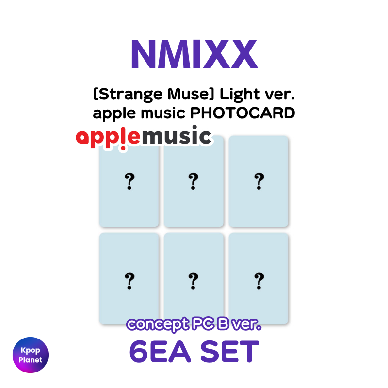 Light ver.] NMIXX apple music Exclusive Photocard [ Strange Muse