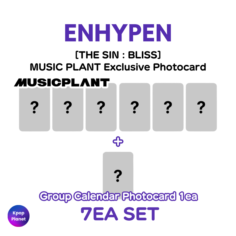 ENHYPEN MUSIC PLANT Exclusive Photocard [THE SIN : BLISS ] – Kpop