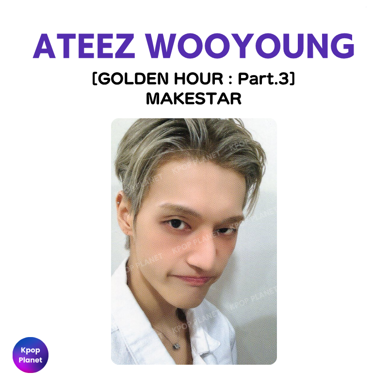 ATEEZ ウヨン トレカ makestar golden hour part3 ATEEZ WOOYOUNG Photocard [ GOLDEN HOUR : Part.3 ] MAKESTAR – Kpop