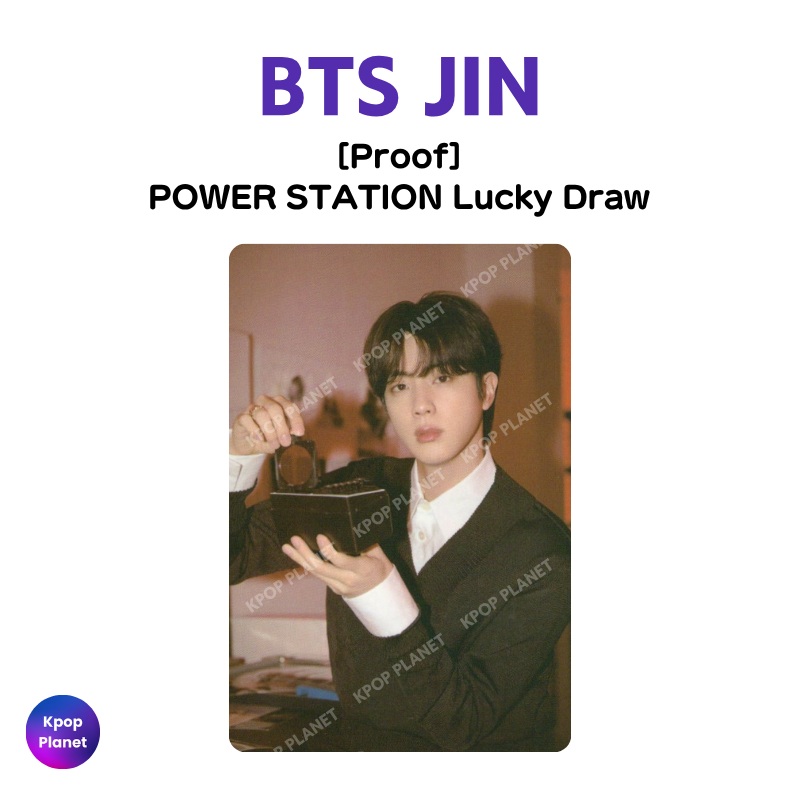 BTS JIN Photocard [ Proof ] POWER STATION Lucky Draw – Kpop Planet