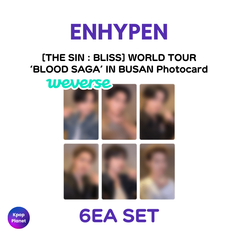 ENHYPEN weverse shop WORLD TOUR 'BLOOD SAGA' IN BUSAN Photocard