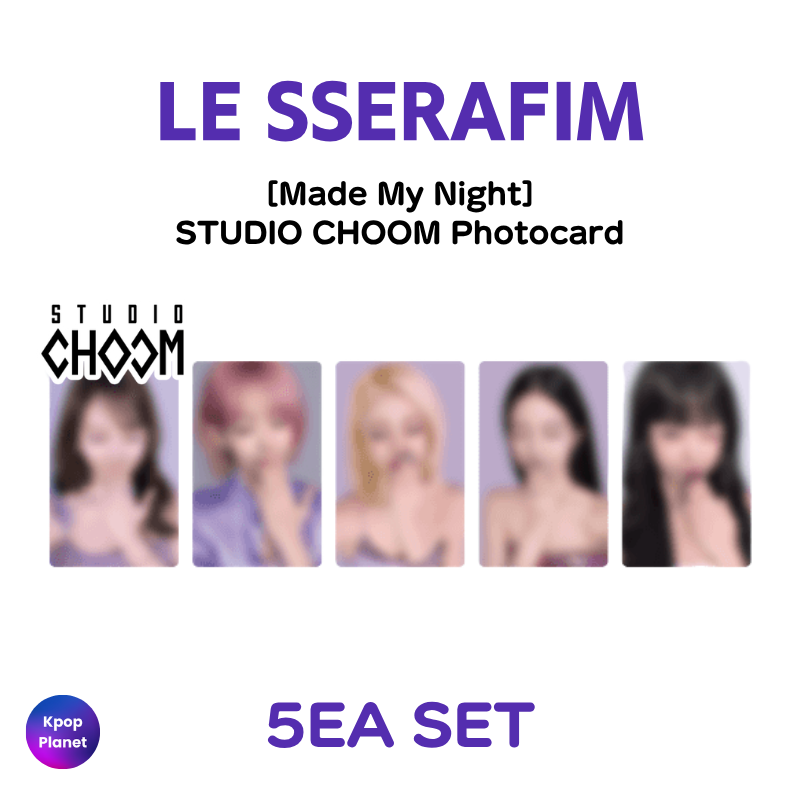 LE SSERAFIM Studio Choom Photocard [Made My Night] – Kpop Planet