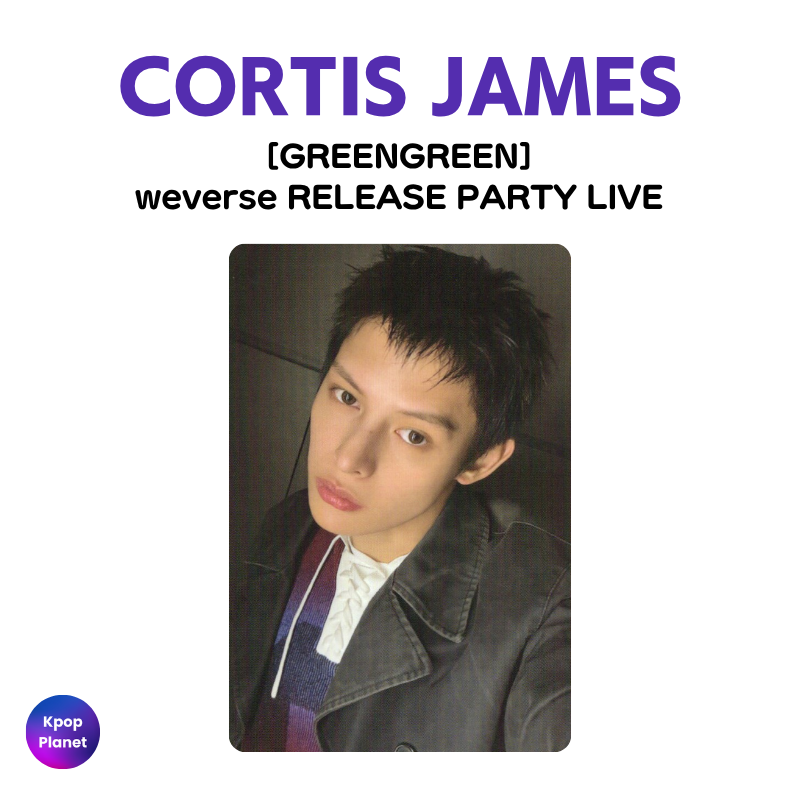 CORTIS GREENGREEN Weverse ラキドロ JAMES CORTIS JAMES Photocard [GREENGREEN] weverse RELEASE PARTY LIVE