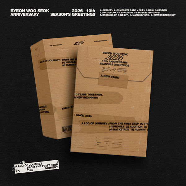 BYEON WOO SEOK 10th ANNIVERSARY シーグリ BYEON WOO SEOK - 2026 10th ANNIVERSARY SEASON'S GREETINGS – Kpop