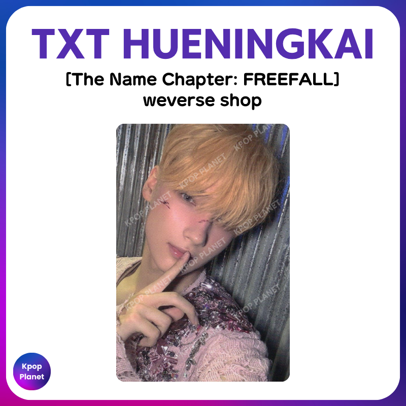 TXT HUENINGKAI Photocard [ The Name Chapter: FREEFALL ] weverse