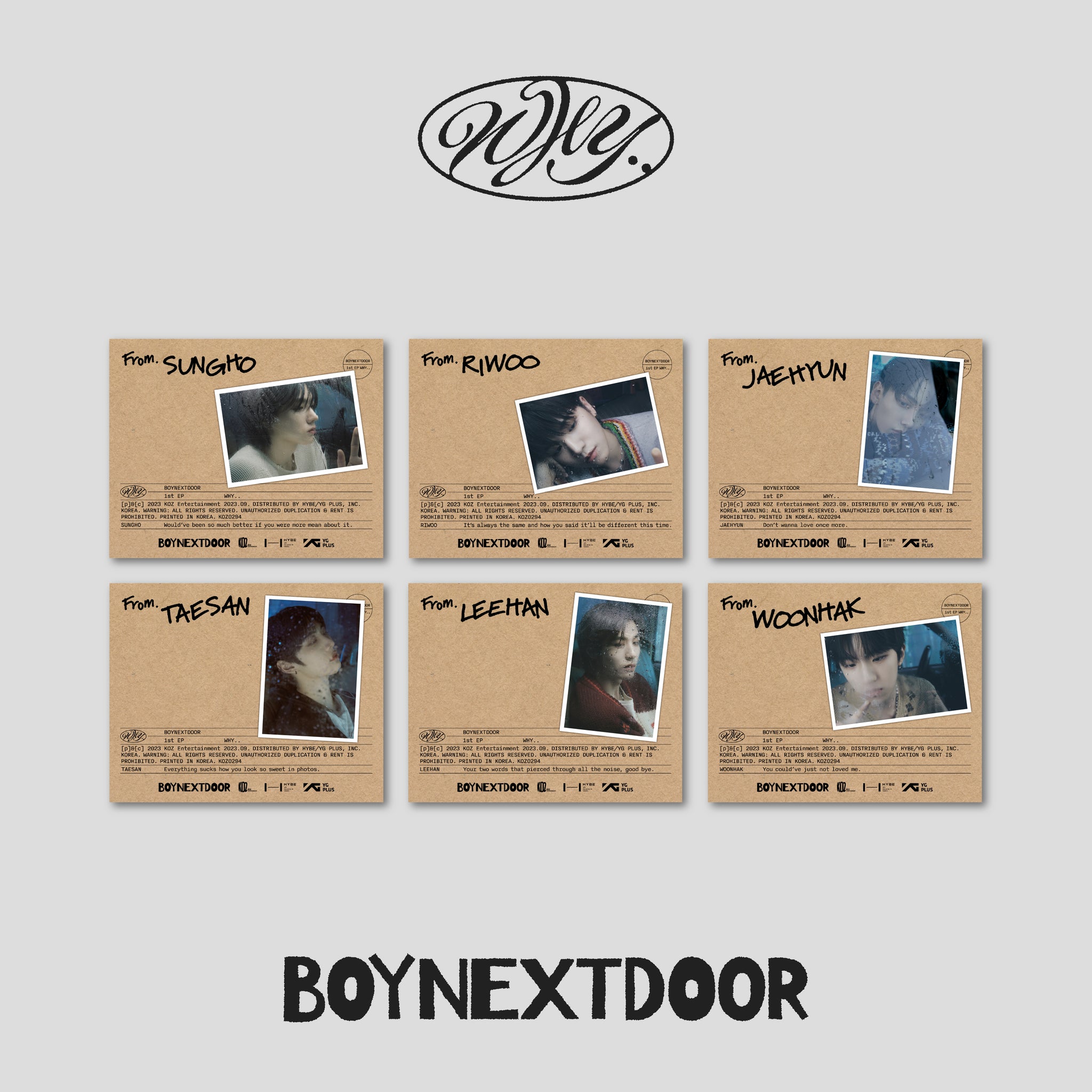 BOYNEXTDOOR - WHY.. (LETTER ver.) – Kpop Planet