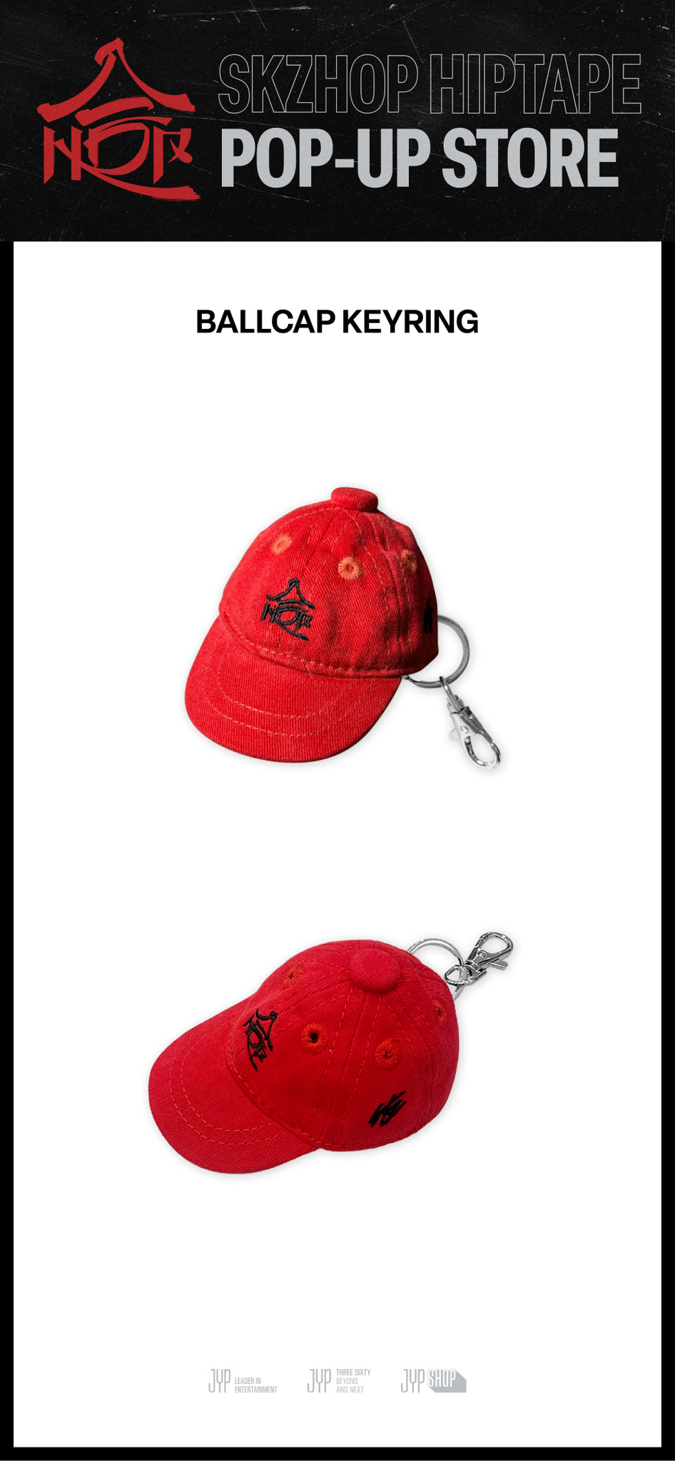 Stray Kids - BALLCAP KEYRING '合 (HOP)' POP-UP STORE