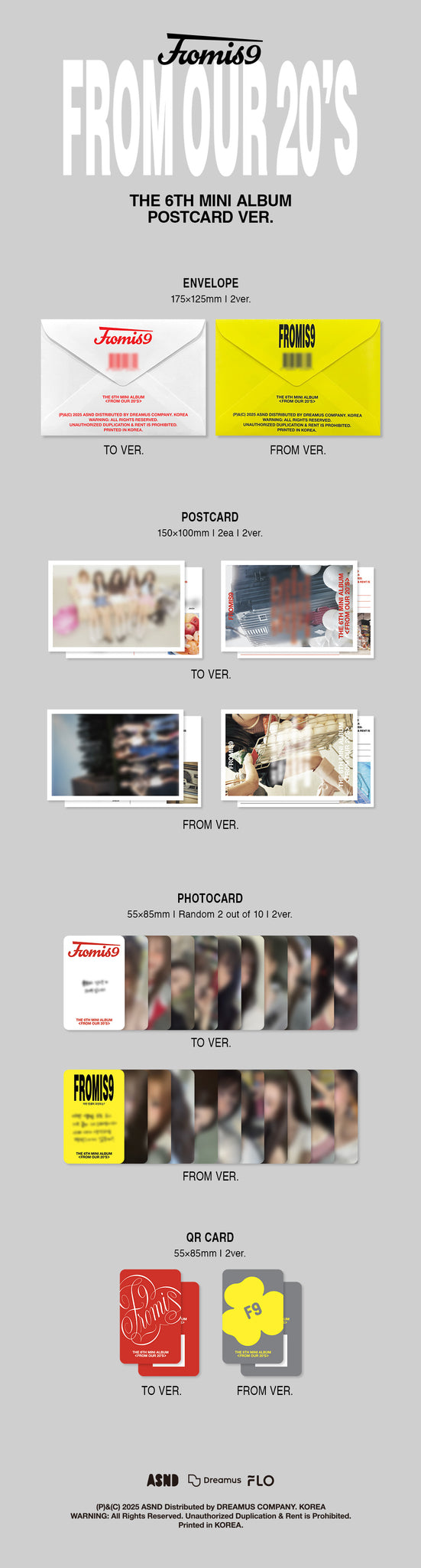 fromis_9 - From Our 20's  (Postcard ver.)
