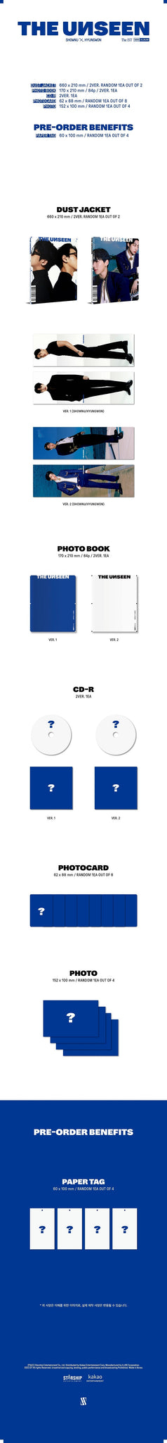 MONSTA X SHOWNU X HYUNGWON – THE UNSEEN (Discounted Sealed Album)