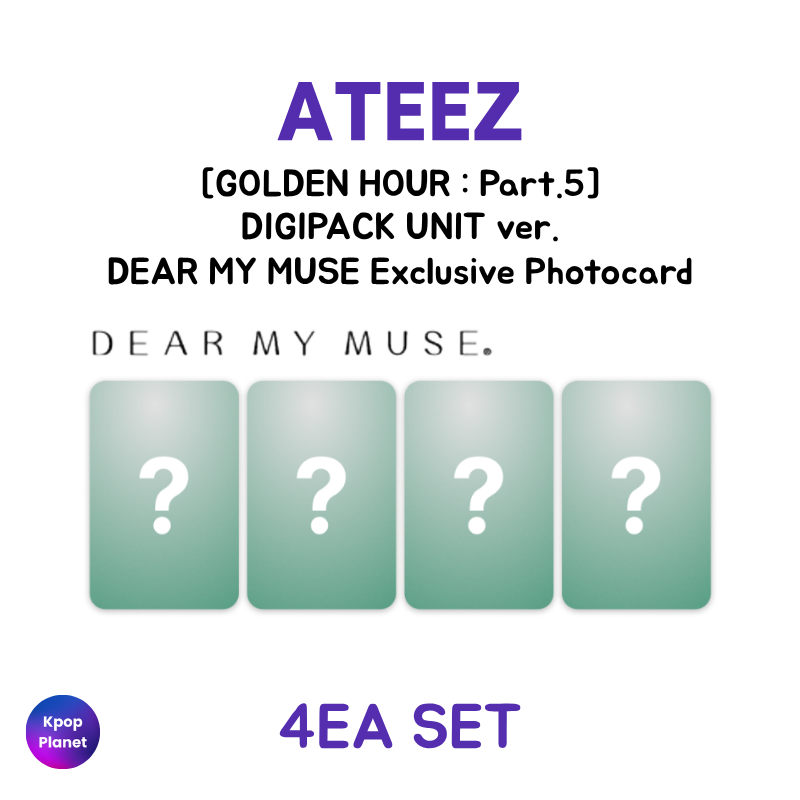 ATEEZ DEAR MY MUSE Exclusive Photocard [ GOLDEN HOUR : part.5