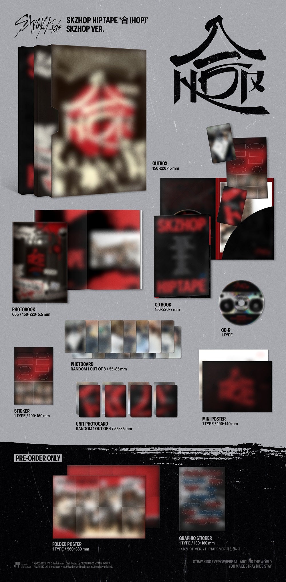 Stray Kids - 合 (HOP) (SKZHOP ver.) (Discounted Sealed Album)