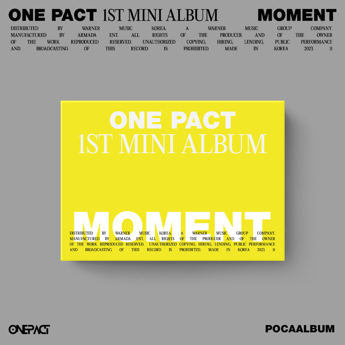 ONE PACT - MOMENT (POCAALBUM ver.)