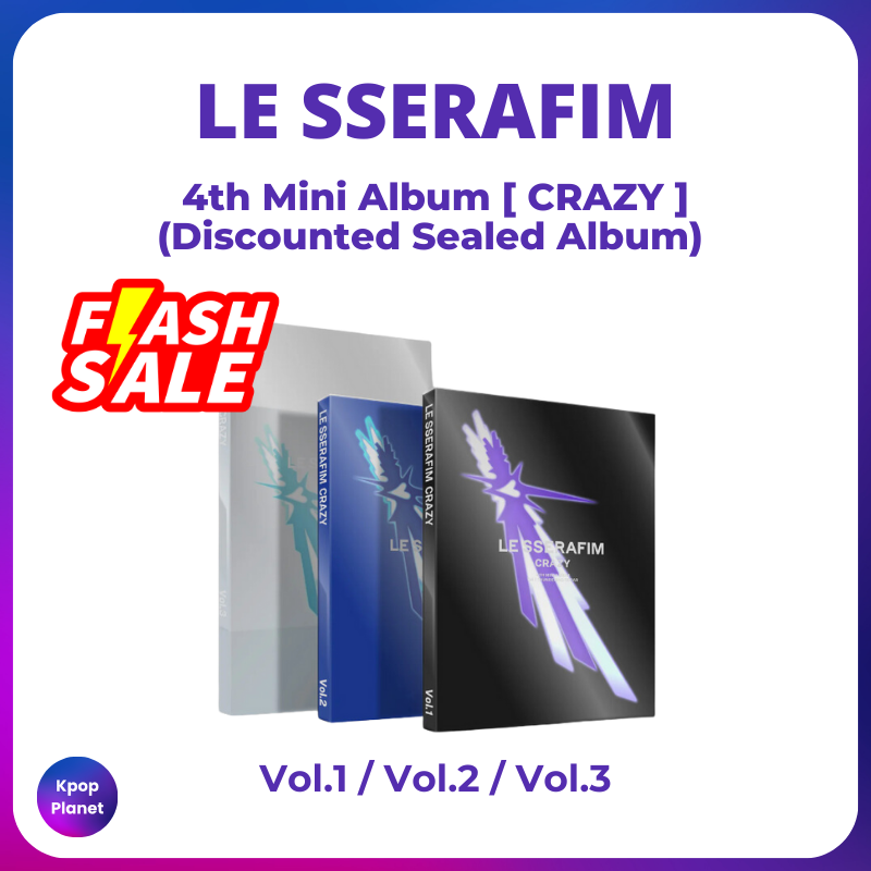 LE SSERAFIM - CRAZY (Discounted Sealed Album)