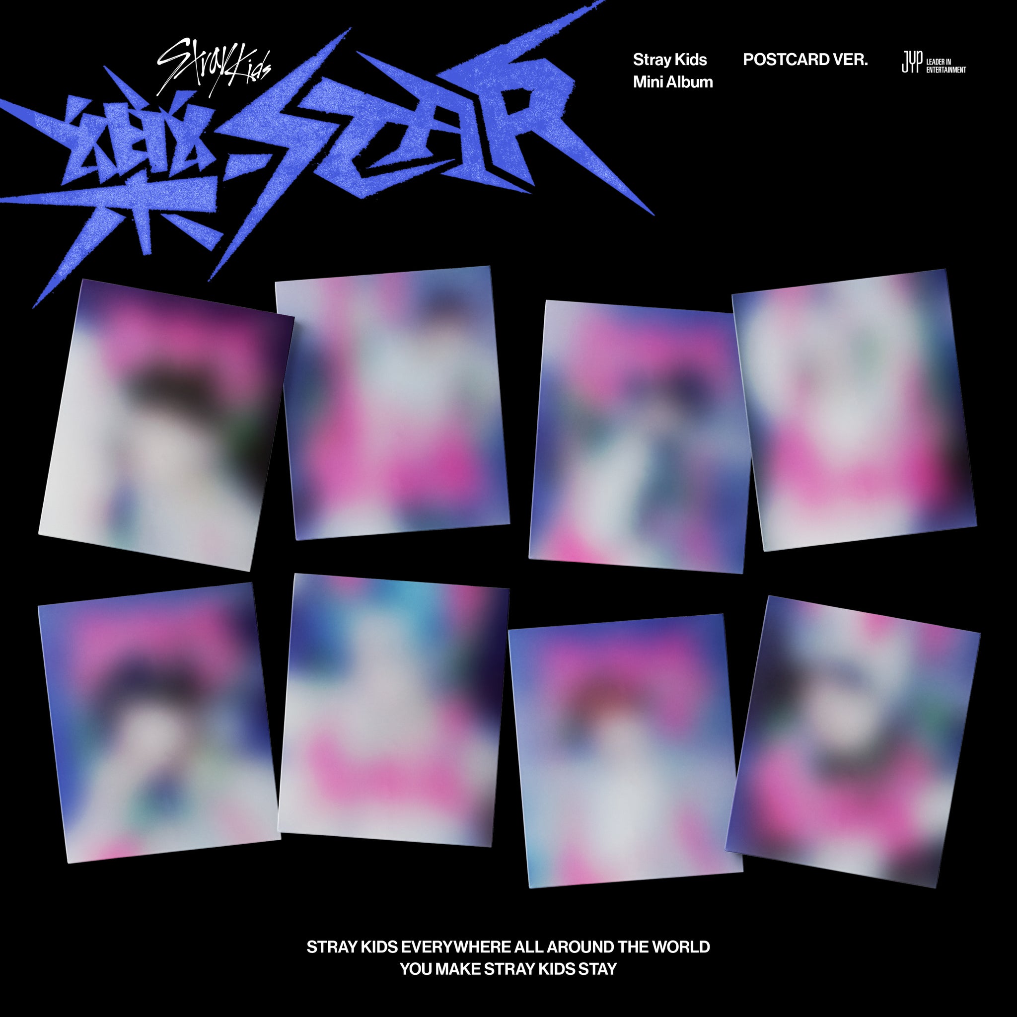 Stray Kids 樂-STAR ROCK-STAR 8th Mini Album CD+Contents+Photocard+Tracking  Sealed SKZ (POSTCARD FELIX Version)