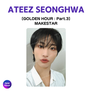 ATEEZ SEONGHWA Photocard [ GOLDEN HOUR : Part.3 ] MAKESTAR – Kpop