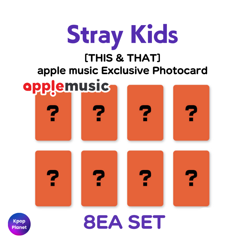 Stray Kids apple music Exclusive Photocard [ THIS & THAT ] – Kpop