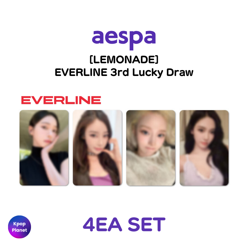 トレーディングカード aespa lemonade オフラインラキドロ 2次 everline