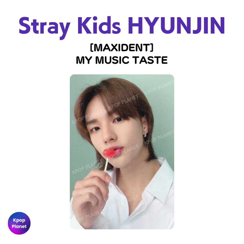 Stray Kids HYUNJIN Photocard [ MAXIDENT ] MY MUSIC TASTE – Kpop