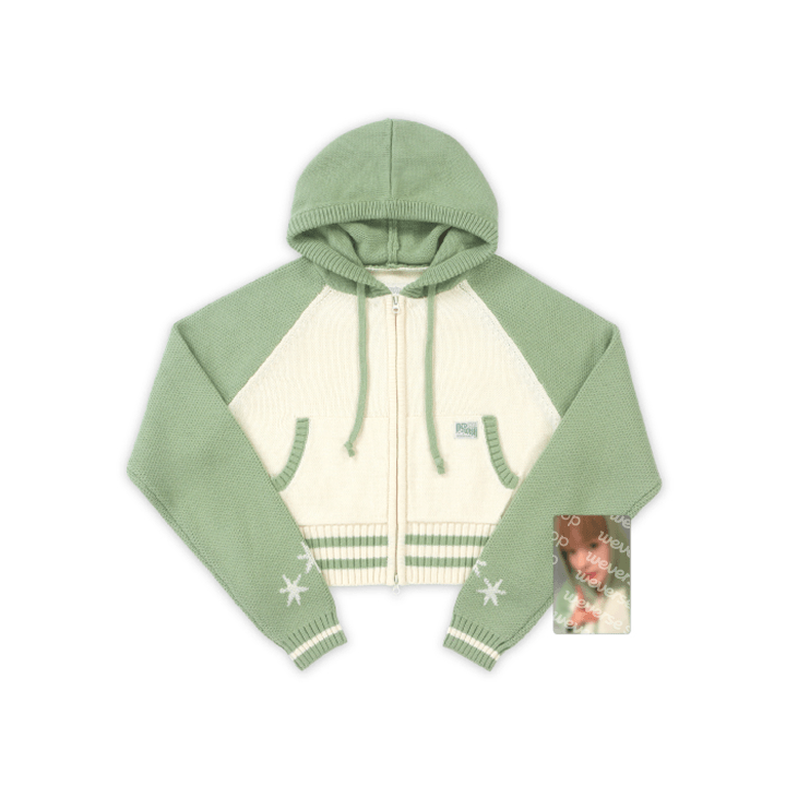 NCT WISH KNIT ZIP-UP HOODIE SET CROP ver. - [INTO THE WISH: Our WISH ] MD