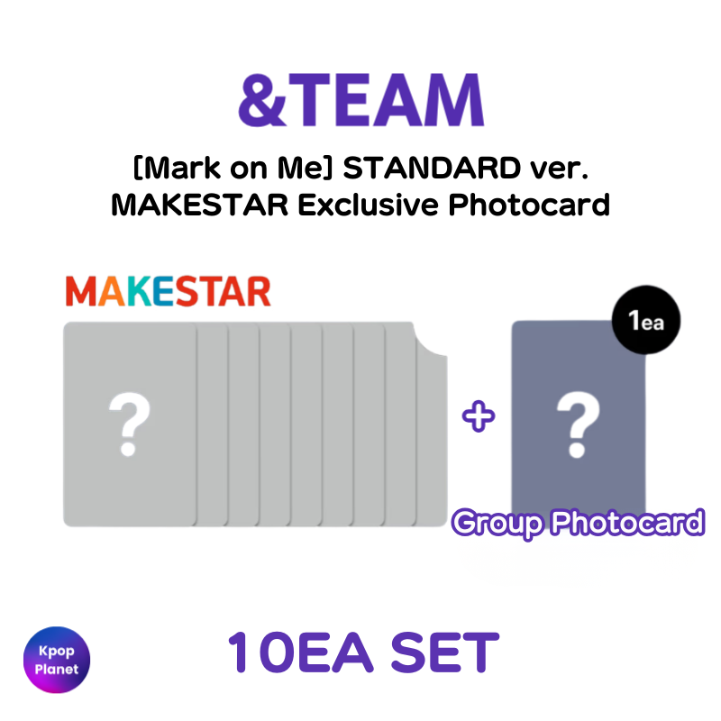 &TEAM MAKESTAR Exclusive Photocard [ Mark on Me ] (STANDARD ver