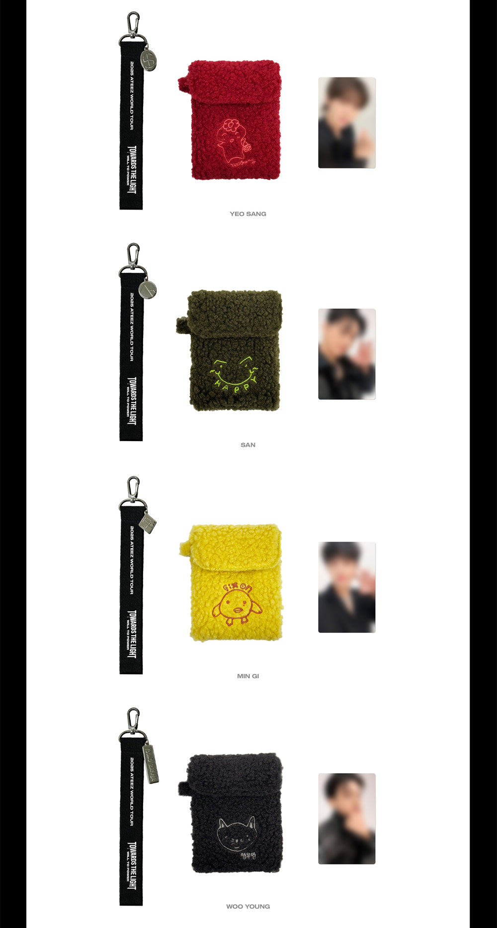 2025 ATEEZ [TOWARDS THE LIGHT : WILL TO POWER] STRAP MINI POUCH