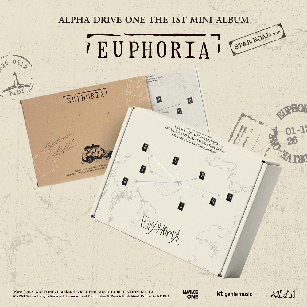 ALD1 EUPHORIA 新品未開封アルバム　STAR ROAD 10枚 ALPHA DRIVE ONE - EUPHORIA (STAR ROAD ver.) – Kpop Planet Global