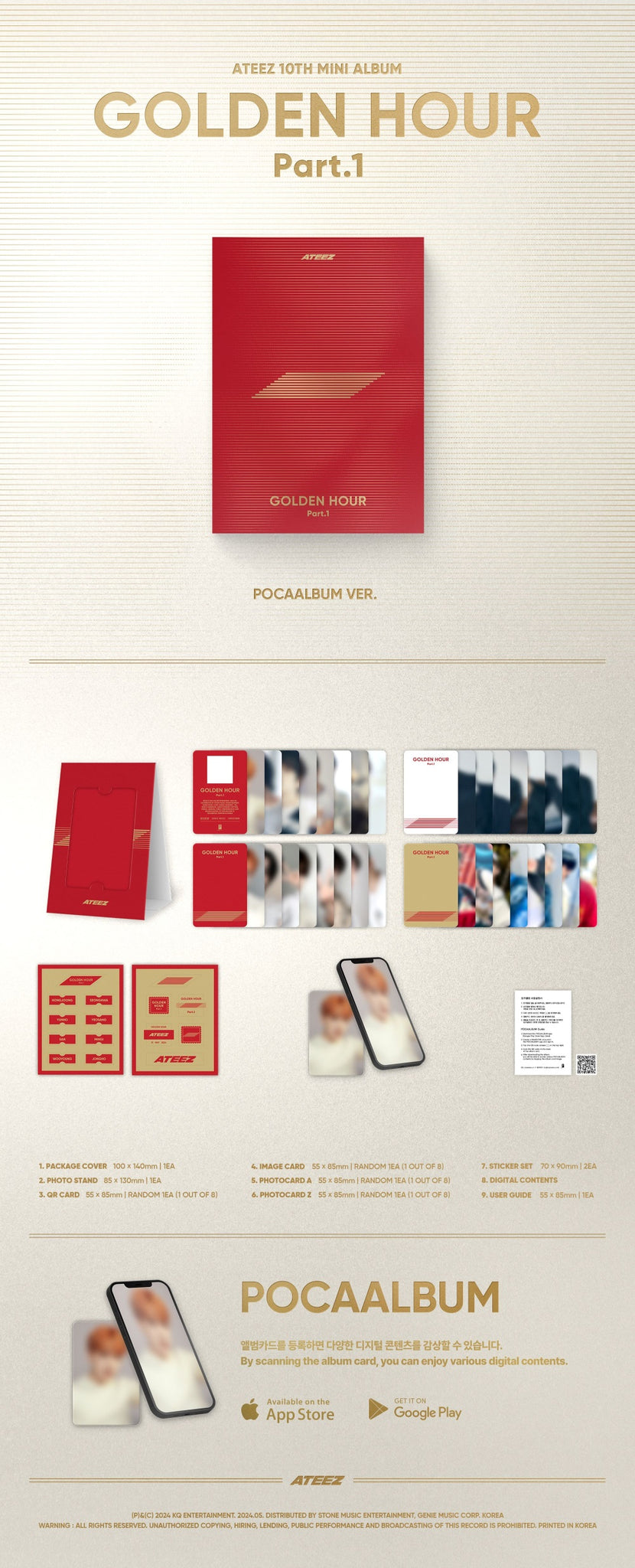 ATEEZ - GOLDEN HOUR : Part.1 (POCAALBUM ver.) – Kpop Planet