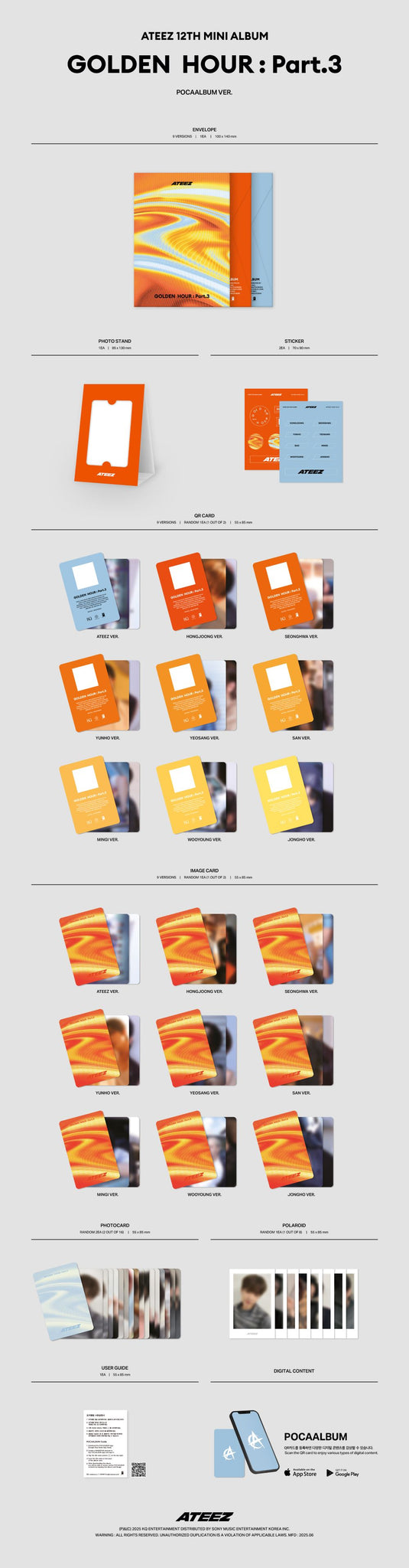 ATEEZ - GOLDEN HOUR : Part.3 (POCAALBUM ver.)