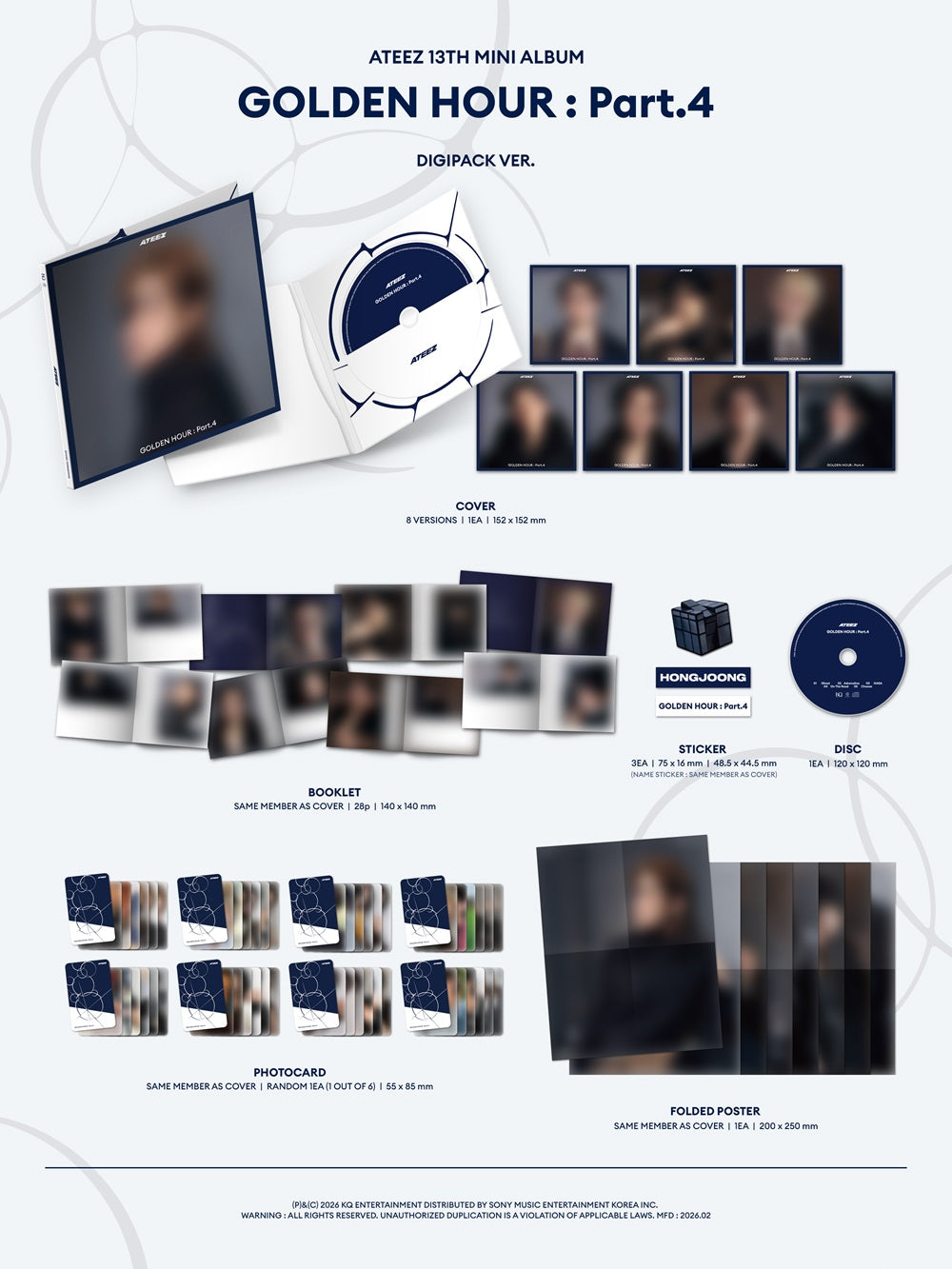 ATEEZ GOLDEN HOUR Part 4 Digipack Ver Kpop Planet Global ATEEZ GOLDEN HOUR Part 4 Digipack Ver Kpop Planet Global