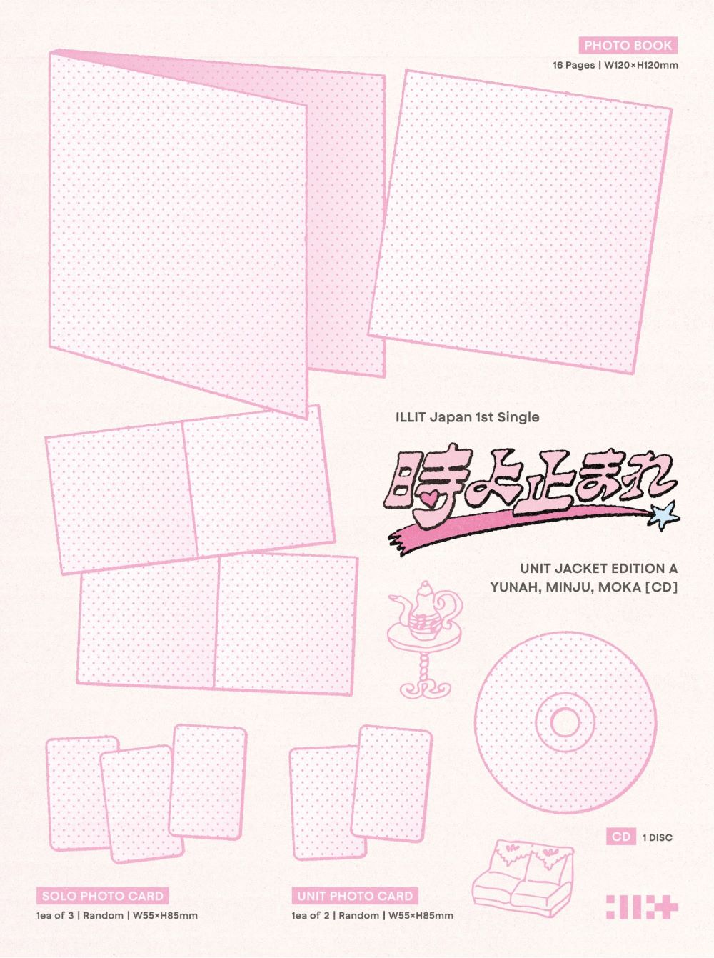 ILLIT - Toki Yo Tomare (Unit A Album/YUNAH,MINJU,MOKA)