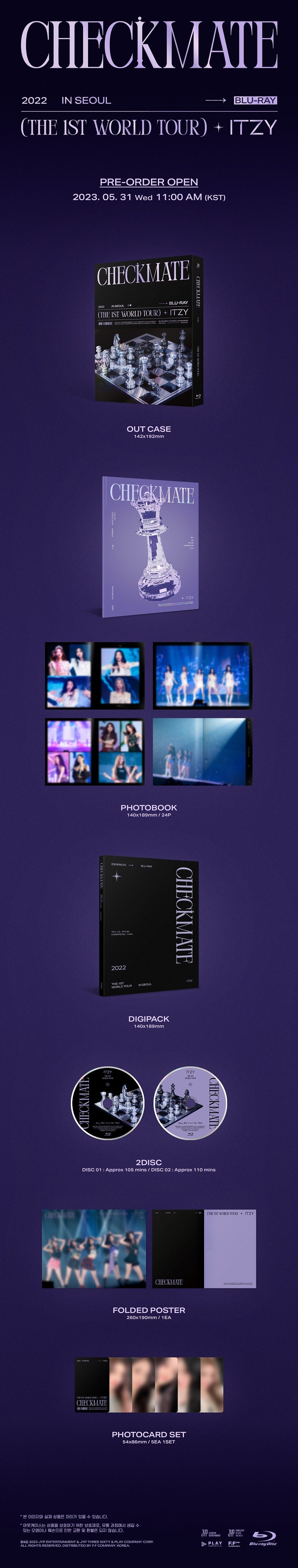 【新品未開封】ITZY 2022 ソウルコン CHECKMATE　Blu-ray 2022 ITZY THE 1ST WORLD TOUR in SEOUL Blu-ray – Kpop Planet