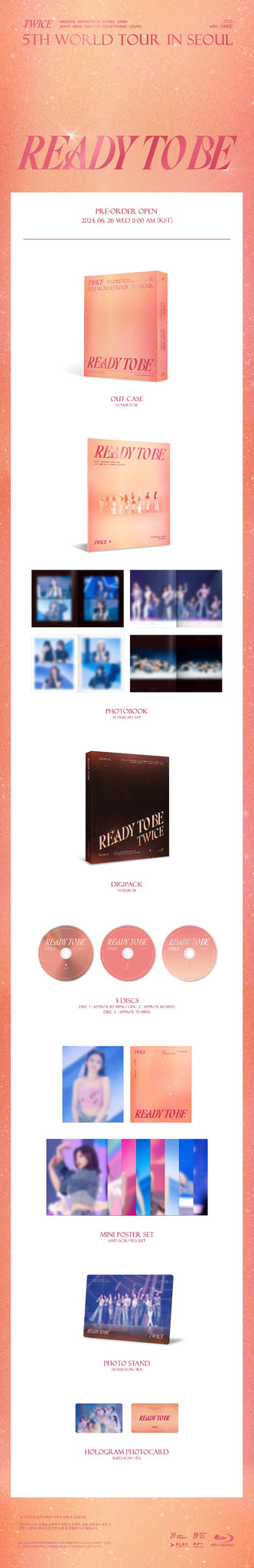 TWICE 5TH WORLD TOUR [READY TO BE] IN SEOUL Blu-ray