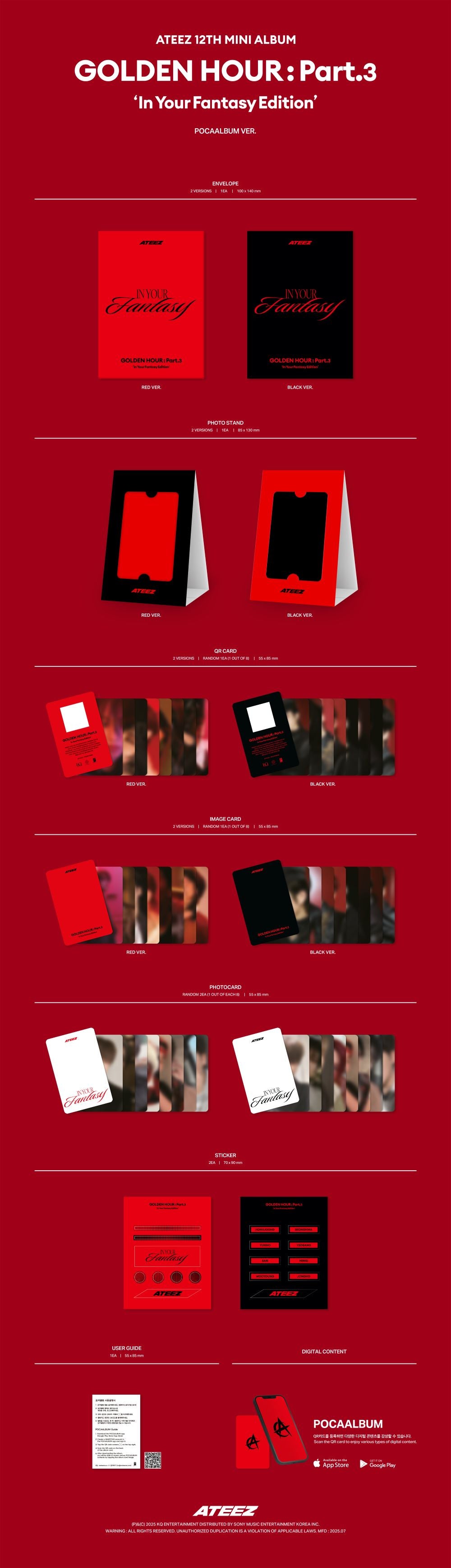 ATEEZ - GOLDEN HOUR : Part.3 'In Your Fantasy Edition