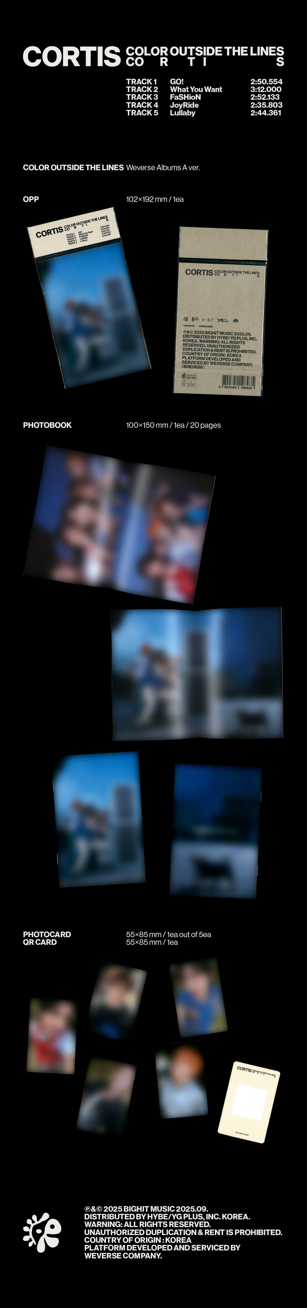 CORTIS - COLOR OUTSIDE THE LINES (Weverse Albums ver.)