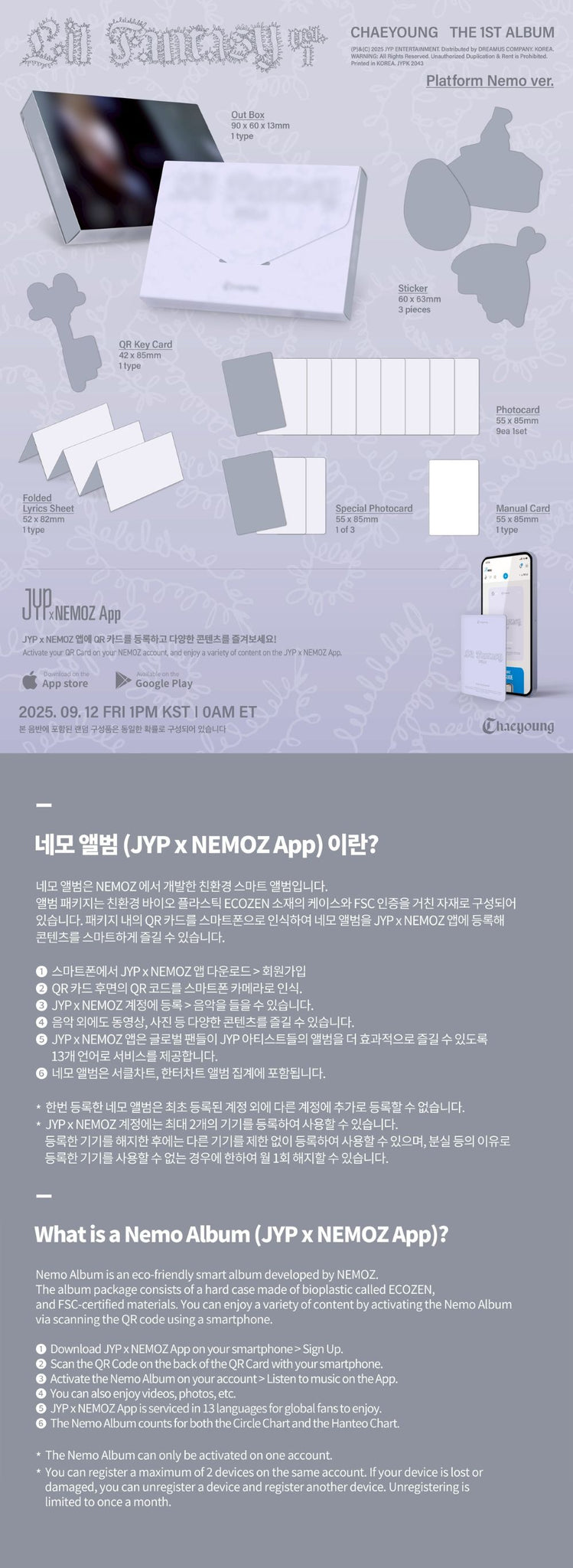 TWICE CHAEYOUNG -  LIL FANTASY Vol.1  (Platform Nemo ver.)