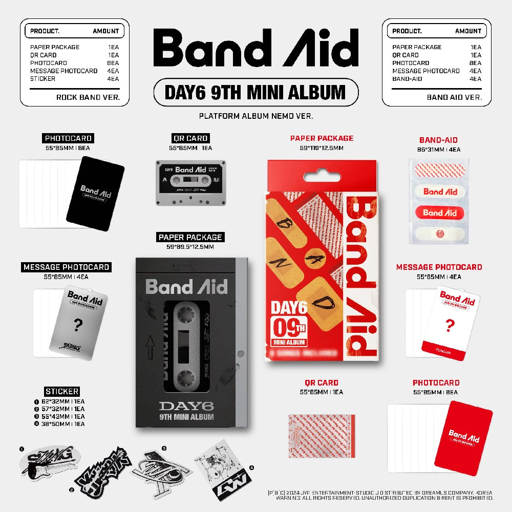 DAY6 Band Aid Platform Album Nemo Ver Kpop Planet day6-band-aid-platform-album-nemo-ver-kpop-planet