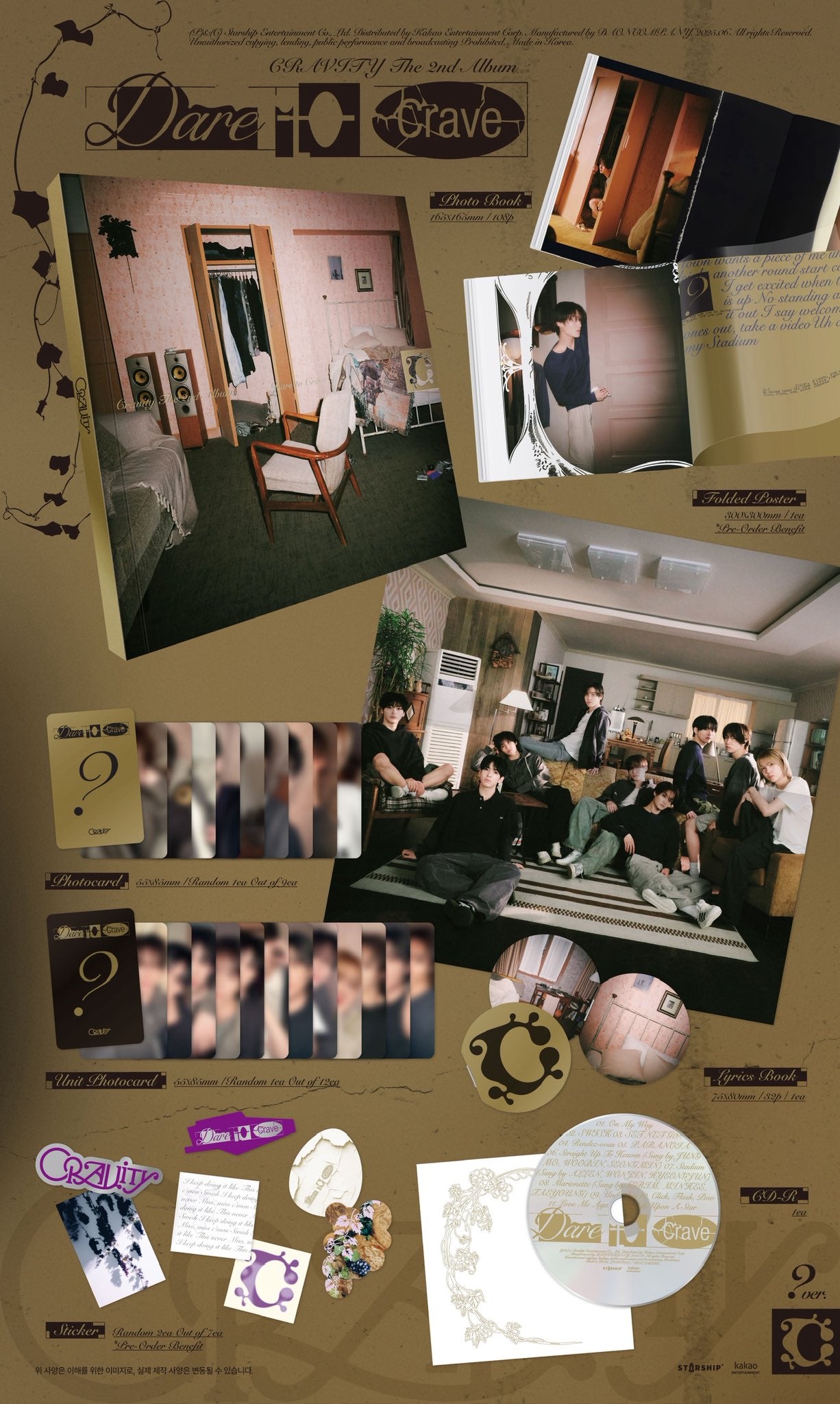K-POP/アジア CRAVITY CD CRAVITY 7TH MINI ALBUM EVERSHINE PLVE VER. - Kpop USA