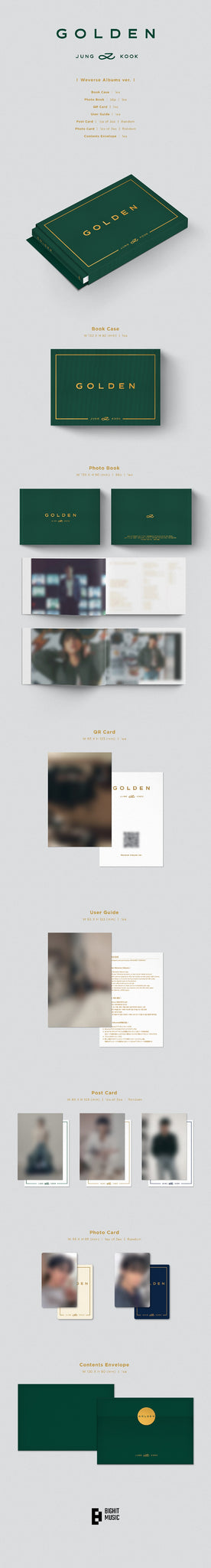 BTS Jung Kook – GOLDEN (Weverse Albums ver.)