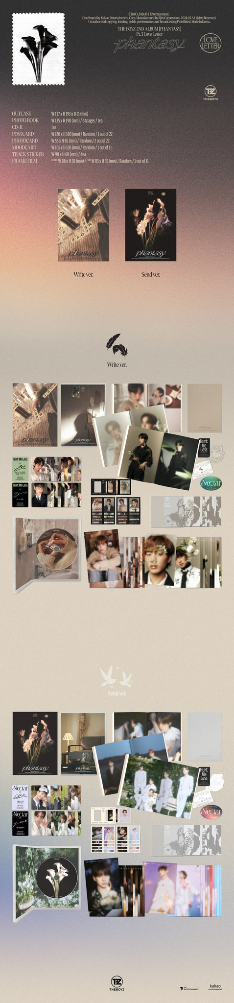 THE BOYZ - PHANTASY_ Pt.3 Love Letter (Discounted Sealed Album)