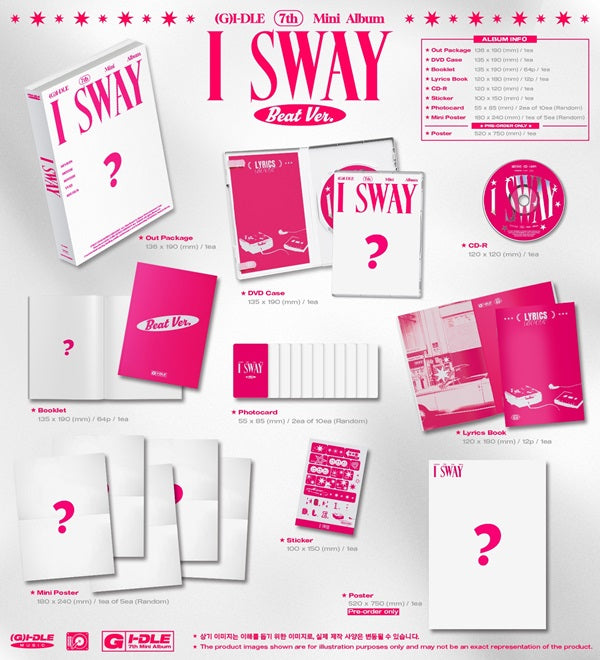 (G)I-DLE - I SWAY (Discounted, Album Only)