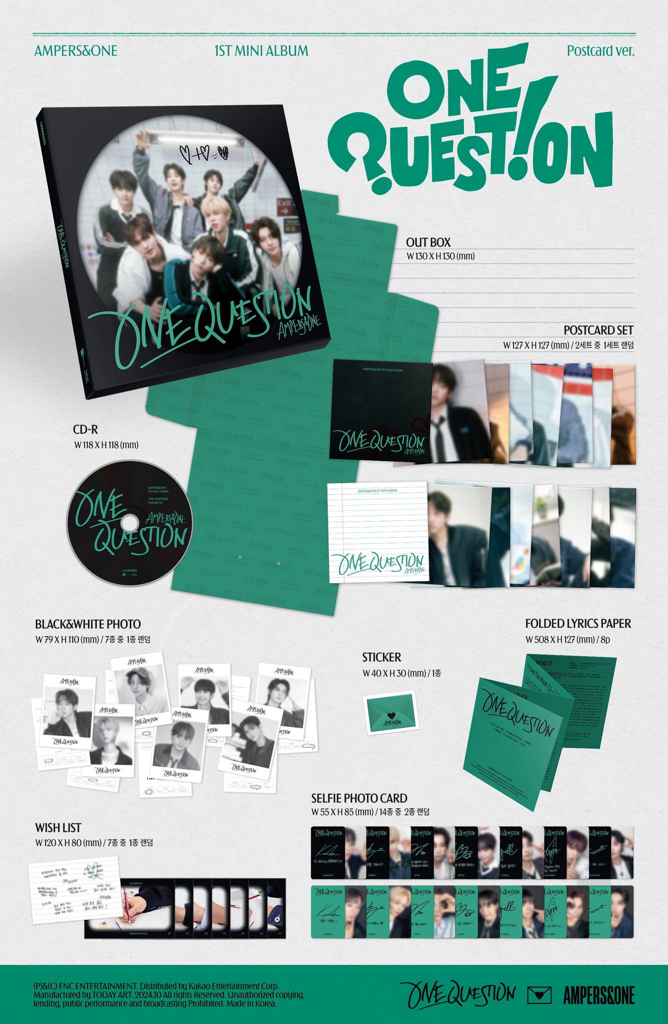 AMPERS&ONE - ONE QUESTION (Postcard ver.)