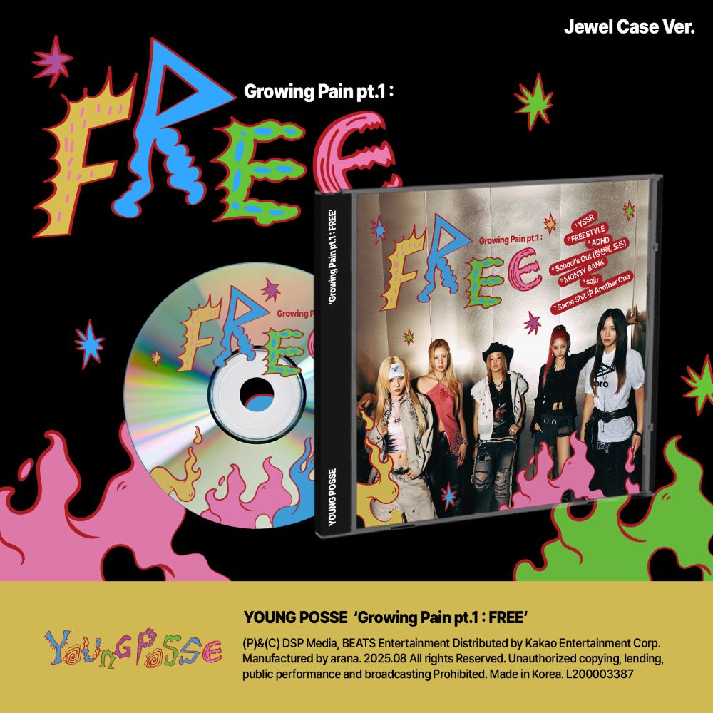 YOUNG POSSE -  Growing Pain pt.1 : FREE  (Jewel Case ver.)